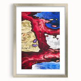 Modern Wall Art - Vibrant Abstract Nature Design with Bold Colors