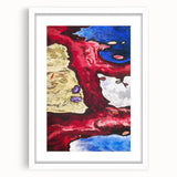 Modern Wall Art - Vibrant Abstract Nature Design with Bold Colors