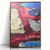 Modern Wall Art - Vibrant Abstract Nature Design with Bold Colors