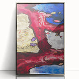 Modern Wall Art - Vibrant Abstract Nature Design with Bold Colors