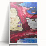 Modern Wall Art - Vibrant Abstract Nature Design with Bold Colors