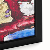 Modern Wall Art - Vibrant Abstract Nature Design with Bold Colors