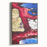 Modern Wall Art - Vibrant Abstract Nature Design with Bold Colors