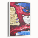 Modern Wall Art - Vibrant Abstract Nature Design with Bold Colors