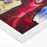 Modern Wall Art - Vibrant Abstract Nature Design with Bold Colors