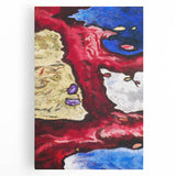 Modern Wall Art - Vibrant Abstract Nature Design with Bold Colors