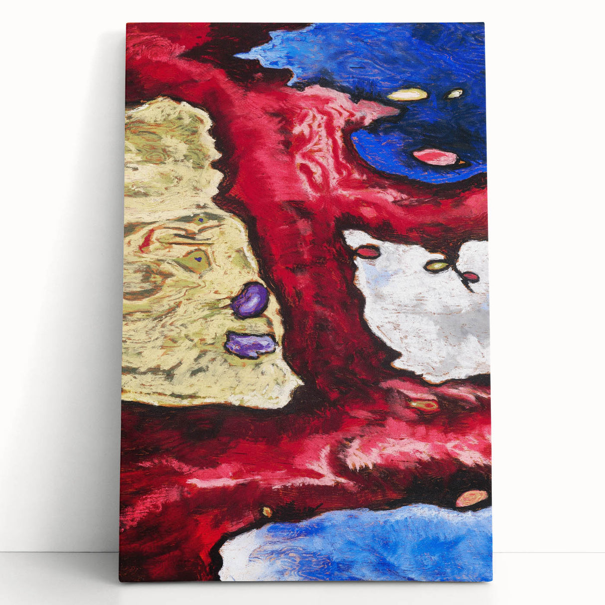 Modern Wall Art - Vibrant Abstract Nature Design with Bold Colors