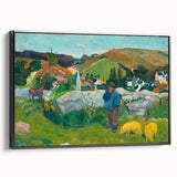 Impressionist Landscape - The Swineherd by Paul Gauguin Print