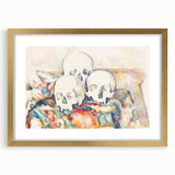 Post-Impressionist Art - The Three Skulls by Paul Cézanne Print