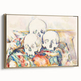 Post-Impressionist Art - The Three Skulls by Paul Cézanne Print
