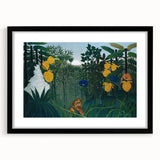 Modern Wall Art - Vibrant Jungle Scene with Lion