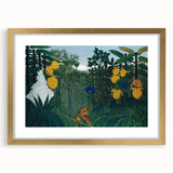 Modern Wall Art - Vibrant Jungle Scene with Lion