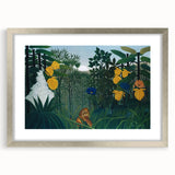 Modern Wall Art - Vibrant Jungle Scene with Lion