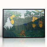 Modern Wall Art - Vibrant Jungle Scene with Lion