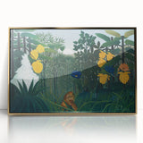 Modern Wall Art - Vibrant Jungle Scene with Lion