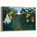Modern Wall Art - Vibrant Jungle Scene with Lion