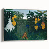 Modern Wall Art - Vibrant Jungle Scene with Lion