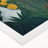 Modern Wall Art - Vibrant Jungle Scene with Lion