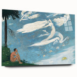 Modern Wall Art - Dreamlike Composition with Ethereal Figures