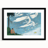 Modern Wall Art - Dreamlike Composition with Ethereal Figures