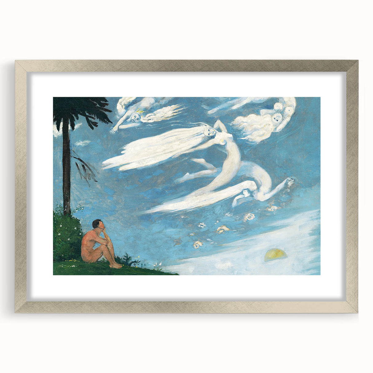 Modern Wall Art - Dreamlike Composition with Ethereal Figures
