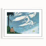 Modern Wall Art - Dreamlike Composition with Ethereal Figures