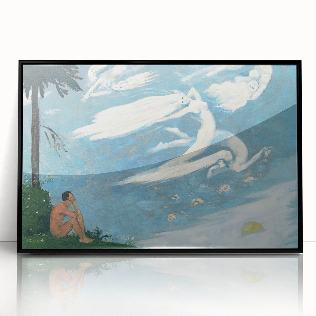 Modern Wall Art - Dreamlike Composition with Ethereal Figures