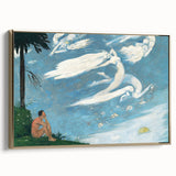 Modern Wall Art - Dreamlike Composition with Ethereal Figures