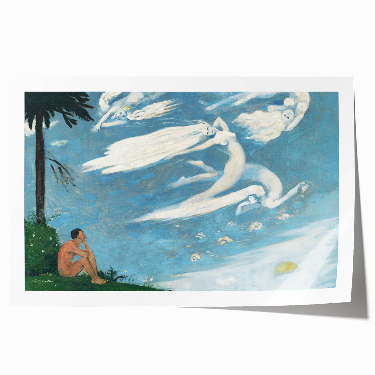 Modern Wall Art - Dreamlike Composition with Ethereal Figures