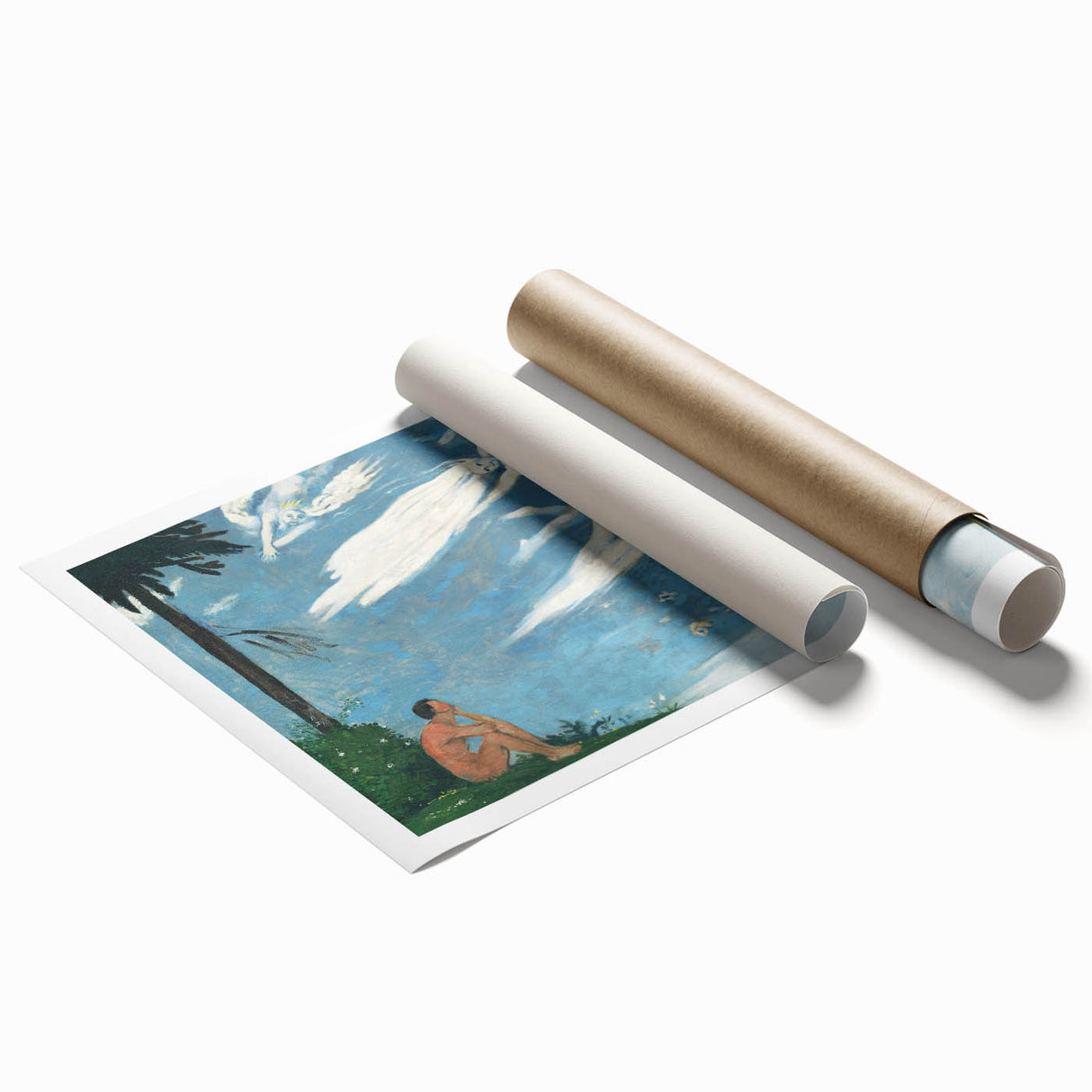 Modern Wall Art - Dreamlike Composition with Ethereal Figures