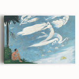 Modern Wall Art - Dreamlike Composition with Ethereal Figures