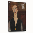 Modern Wall Art - Elegant Portrait of a Woman in Rich Earthy Tones