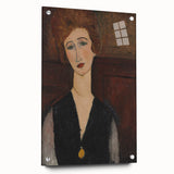 Modern Wall Art - Elegant Portrait of a Woman in Rich Earthy Tones