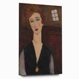 Modern Wall Art - Elegant Portrait of a Woman in Rich Earthy Tones