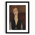 Modern Wall Art - Elegant Portrait of a Woman in Rich Earthy Tones