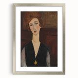 Modern Wall Art - Elegant Portrait of a Woman in Rich Earthy Tones