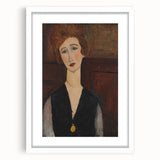Modern Wall Art - Elegant Portrait of a Woman in Rich Earthy Tones