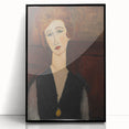 Modern Wall Art - Elegant Portrait of a Woman in Rich Earthy Tones