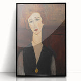 Modern Wall Art - Elegant Portrait of a Woman in Rich Earthy Tones