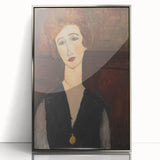 Modern Wall Art - Elegant Portrait of a Woman in Rich Earthy Tones