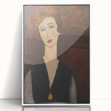 Modern Wall Art - Elegant Portrait of a Woman in Rich Earthy Tones