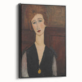 Modern Wall Art - Elegant Portrait of a Woman in Rich Earthy Tones