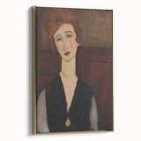 Modern Wall Art - Elegant Portrait of a Woman in Rich Earthy Tones