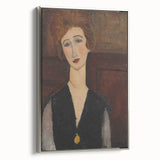 Modern Wall Art - Elegant Portrait of a Woman in Rich Earthy Tones