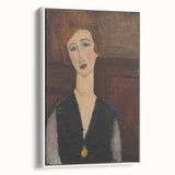 Modern Wall Art - Elegant Portrait of a Woman in Rich Earthy Tones
