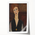 Modern Wall Art - Elegant Portrait of a Woman in Rich Earthy Tones