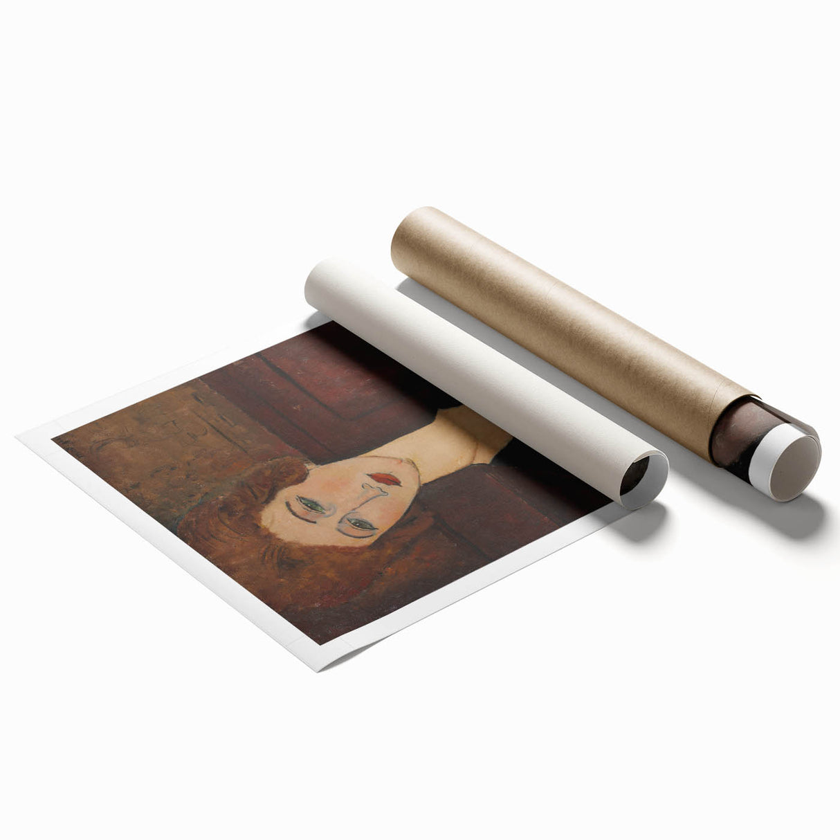 Modern Wall Art - Elegant Portrait of a Woman in Rich Earthy Tones