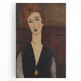 Modern Wall Art - Elegant Portrait of a Woman in Rich Earthy Tones