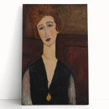 Modern Wall Art - Elegant Portrait of a Woman in Rich Earthy Tones