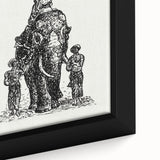 Elephant Illustration Modern Wall Art – Minimalist Contemporary Decor